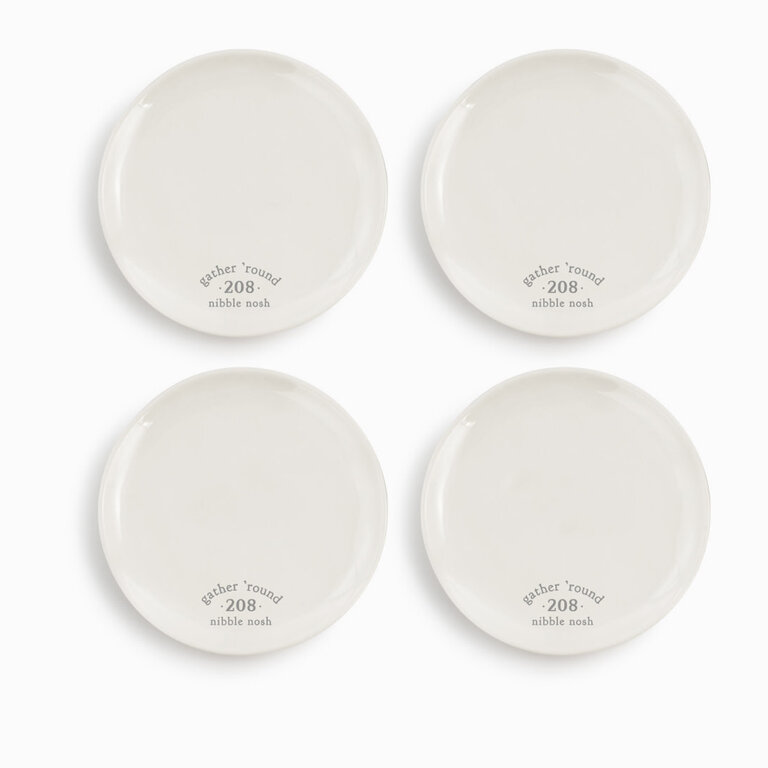 Demdaco Gather 'Round Appetizer Plates - Set of 4