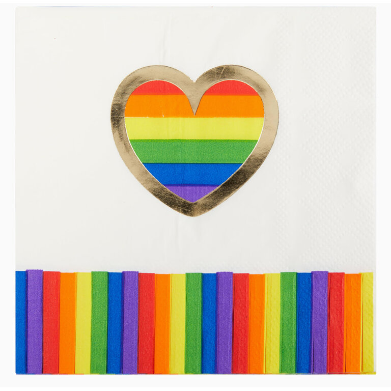 C.R. Gibson Beverage Napkin Love is Love