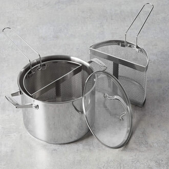 Zwilling 8.5 qt Stainless Steel Pasta Pot w/ Baskets Zwilling 8.5 qt Stainless Steel Pasta Pot w/ Baskets