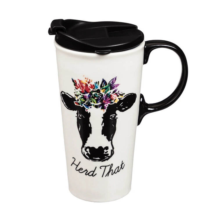 Ceramic Travel Cup 17oz Herd That