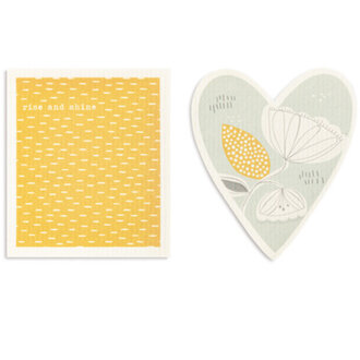 Demdaco Shaped Swedish Dish Cloth - 2 Pack