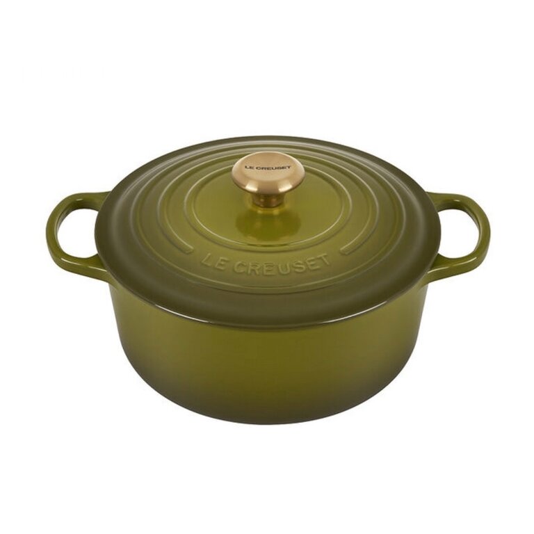Le Creuset Signature Round Dutch Oven 5.5 qt Olive
