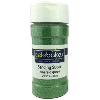 Celebakes Sanding Sugar 4oz Emerald Green Celebakes Sanding Sugar 4oz Emerald Green