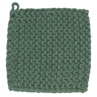 Heirloom Knit Potholder Jade Heirloom Knit Potholder Jade