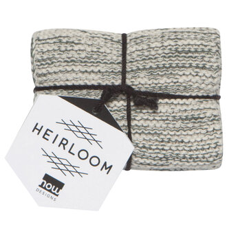Danica Heirloom Knit Dishcloths S/2 Jade Danica Heirloom Knit Dishcloths S/2 Jade