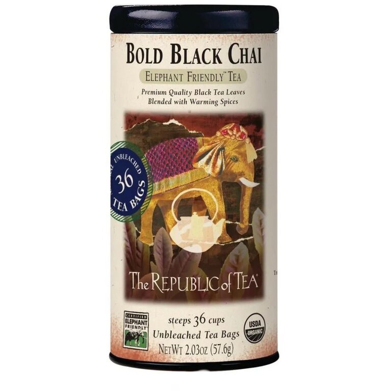 Republic of Tea Classic Black Tea Bold Black Chai