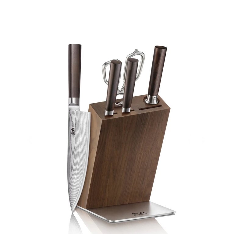 Cangshan Haku 6pc HUA Knife Block Set (Walnut Block)