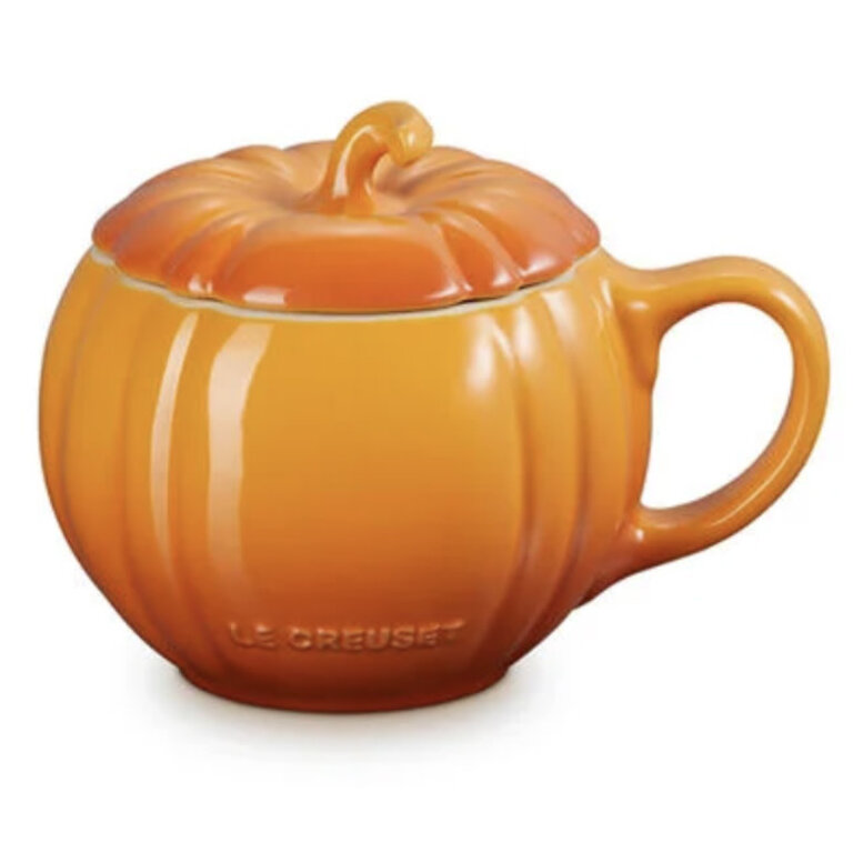 Le Creuset Pumpkin Mug with Lid