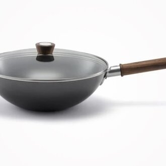 Zwilling Dragon Carbon Steel Wok With Glass Lid Zwilling Dragon Carbon Steel Wok With Glass Lid