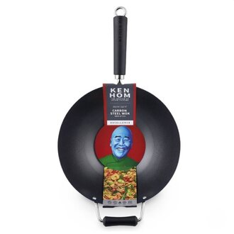 Ken Hom 12.20 in Nonstick Carbon Steel Excel Wok DC Ken Hom 12.20 in Nonstick Carbon Steel Excel Wok DC