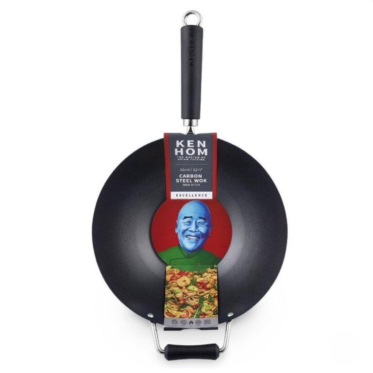 Ken Hom 12.20 in Non-Stick Carbon Steel Excel Wok DC