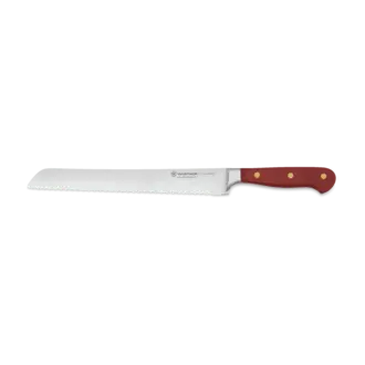 Wusthof Classic Color Double Serrated Bread, Knife Sumac, Red, 9 in Wusthof Classic Color Double Serrated Bread, Knife Sumac, Red, 9 in