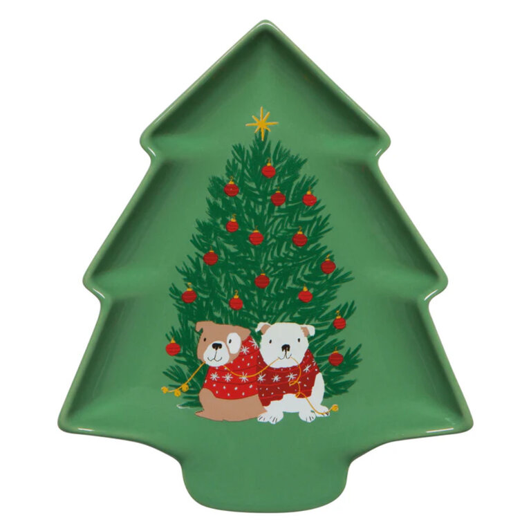 Shaped Spoon Rest Holiday Hounds