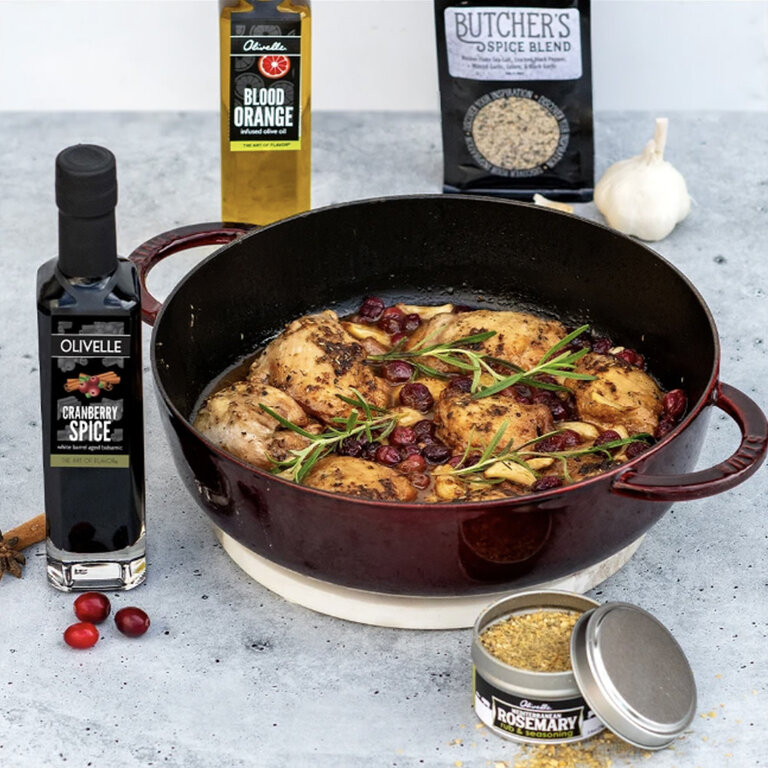 Olivelle Cranberry Spice White Barrel Aged Balsamic Vinegar