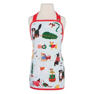 Kids Apron Holiday Hounds
