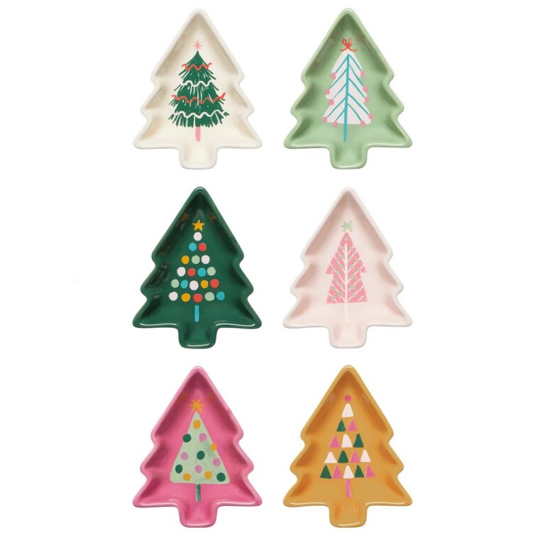 Shaped Pinch Bowl Set/6 Glitzmas