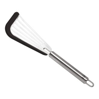 Soft Edge Stainless Steel Slotted Spatula Graphite
