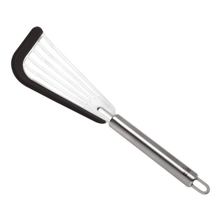 Soft Edge Stainless Steel Slotted Spatula Graphite