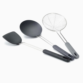 Compact Wok Utensil 3 Pc Set Compact Wok Utensil 3 Pc Set