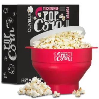 Olivelle Silicone Microwave Popcorn Popper Watermelon Olivelle Silicone Microwave Popcorn Popper Watermelon