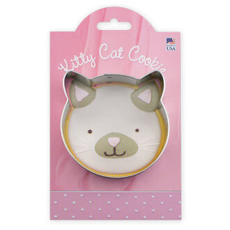 Carded Animal Shape Cookie Cutter Kitty Cat
