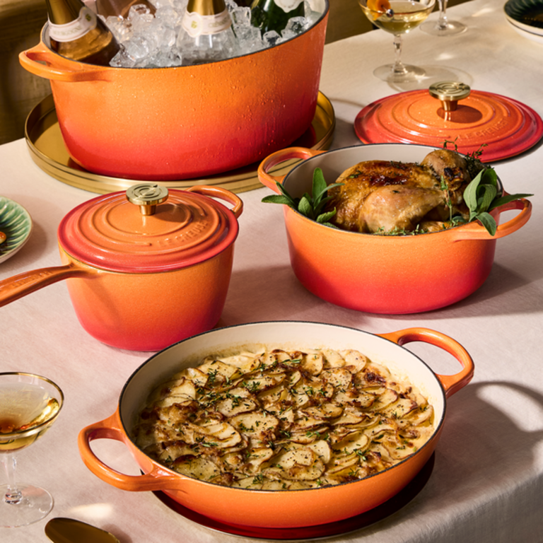 Le Creuset Signature Round Braiser 3.5 Qt Flamme Doree