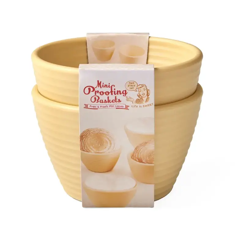 Mini Bread Bowl Proofing Baskets