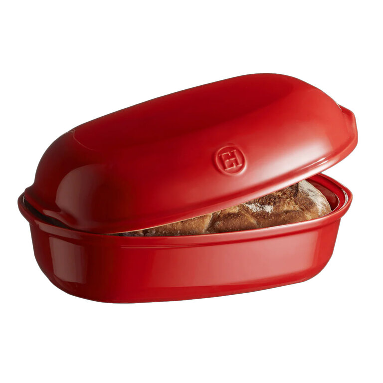 Emile Henry Artisan Bread Baker - Oval - Burgandy