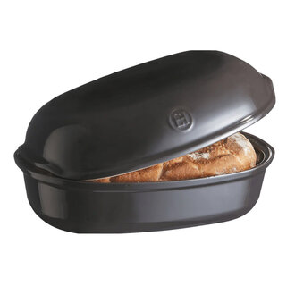 Emile Henry Artisan Bread Baker - Oval - Charcoal Emile Henry Artisan Bread Baker - Oval - Charcoal