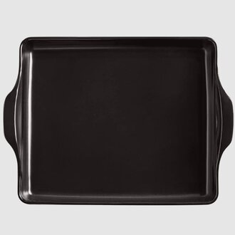 Emile Henry FocaccIA Bread Baking Pan Charcoal Emile Henry FocaccIA Bread Baking Pan Charcoal