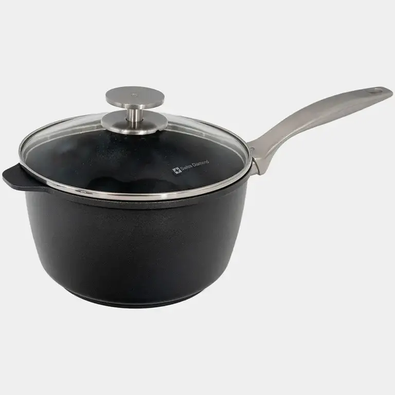 Swiss Diamond CXD Induction Sauce Pan 8in/3.2qt w/Lid