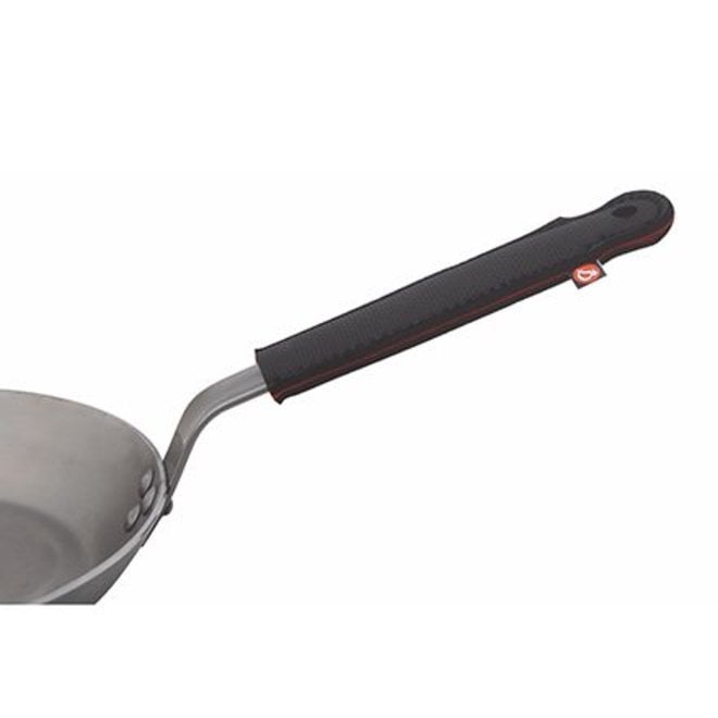 Mauviel M'STEEL Black Carbon Steel Crepe Pan With Iron Handle, 9.4-In, Mauviel USA