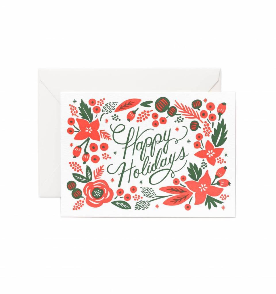 poinsettia card poinsettia card