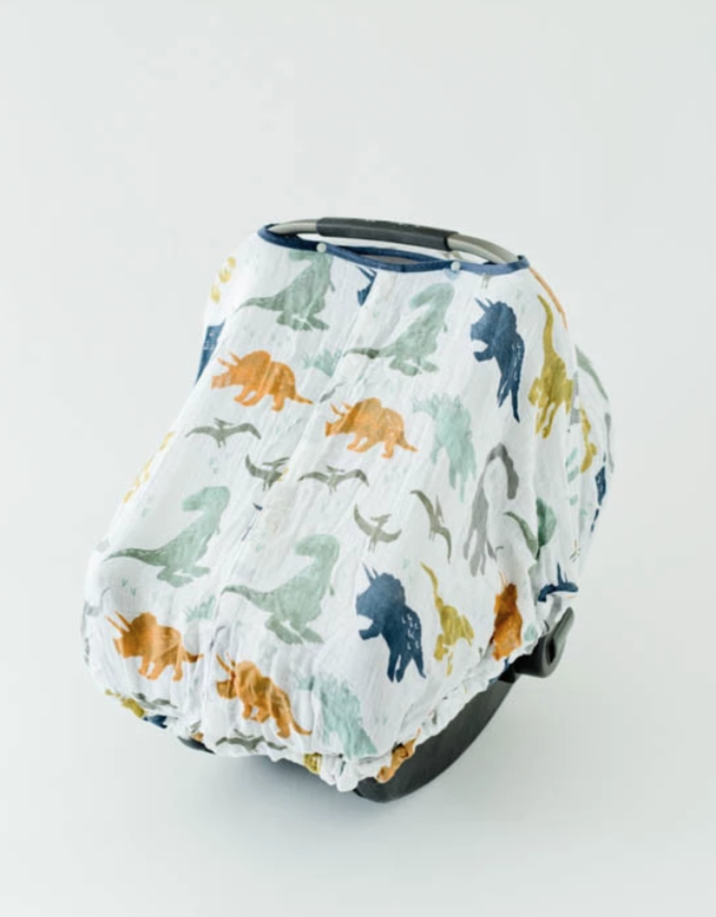 Dino Car Seat >> Cotton Muslin Car Seat Canopy Dino Friends Dino Car Seat >> Cotton Muslin Car Seat Canopy Dino Friends