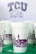 Texas Christian University Skyline Foam Cups
