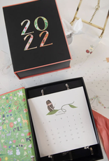 2022 Calendar with Gold Easel