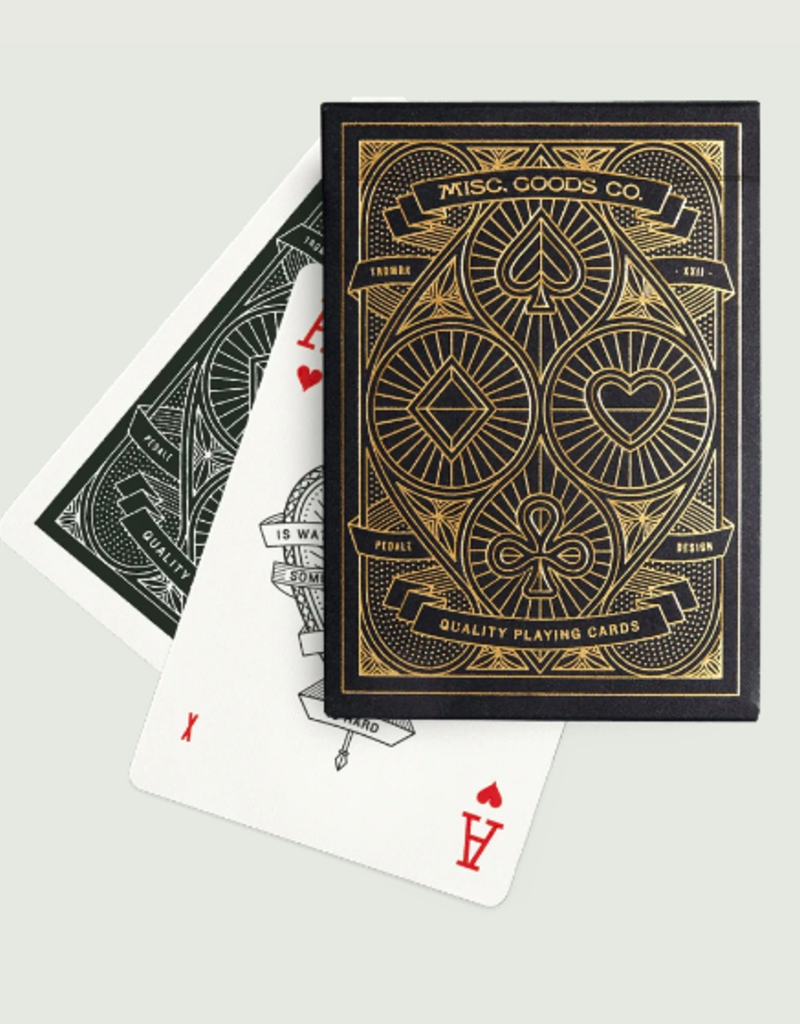 Black + Gold Playing Cards