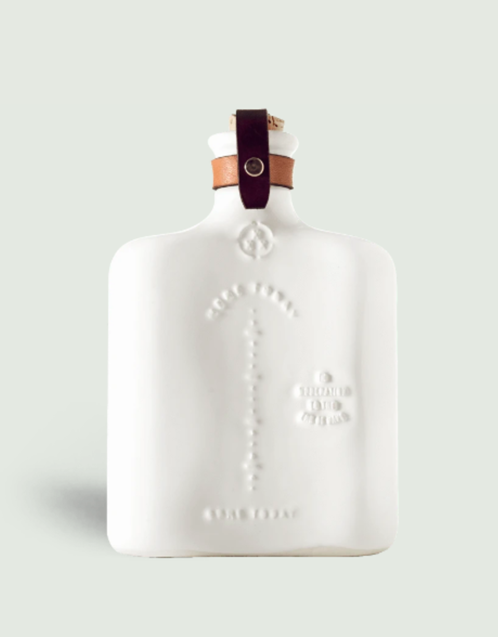 White Ceramic Flask