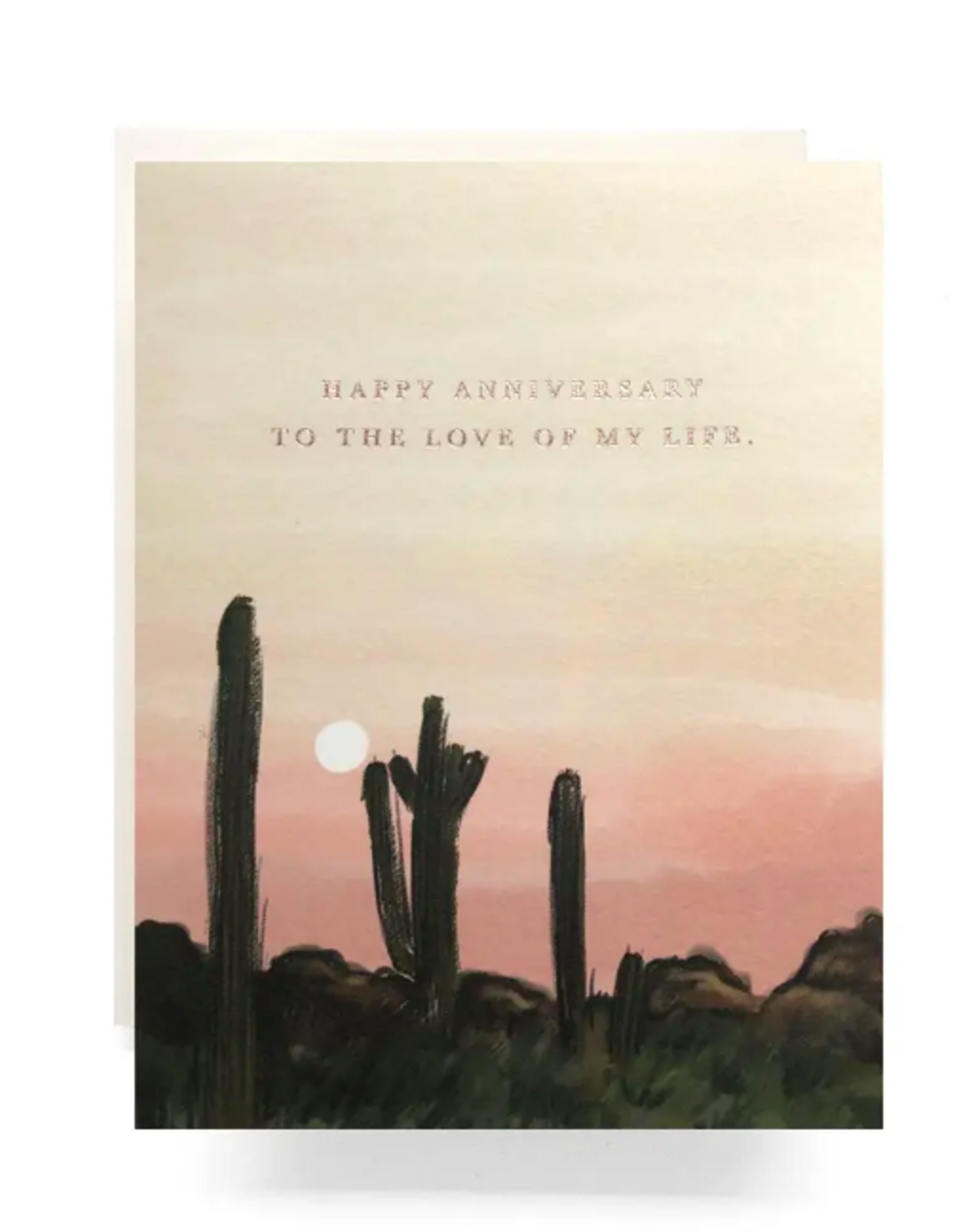 Sunset Anniversary Card