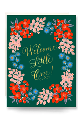 Wildflowers Welcome Little One Card