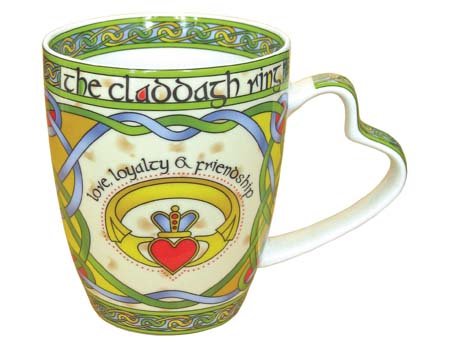Royal Tara Claddagh Ring Mug: Irish Weave