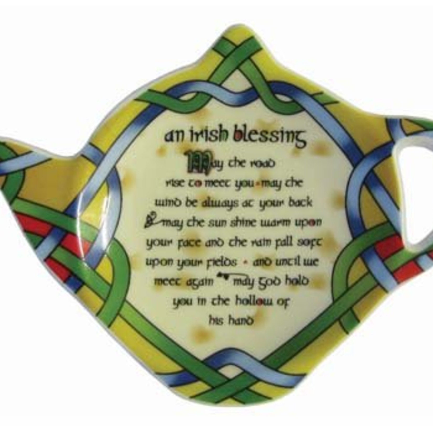 Royal Tara Irish Blessing Tea Bag Holder:  Irish Weave