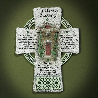 Cathedral Art Irish Home Blessing Wall Cross