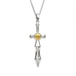 Boru Jewelry S/S + 18k Nuada Sword Necklace