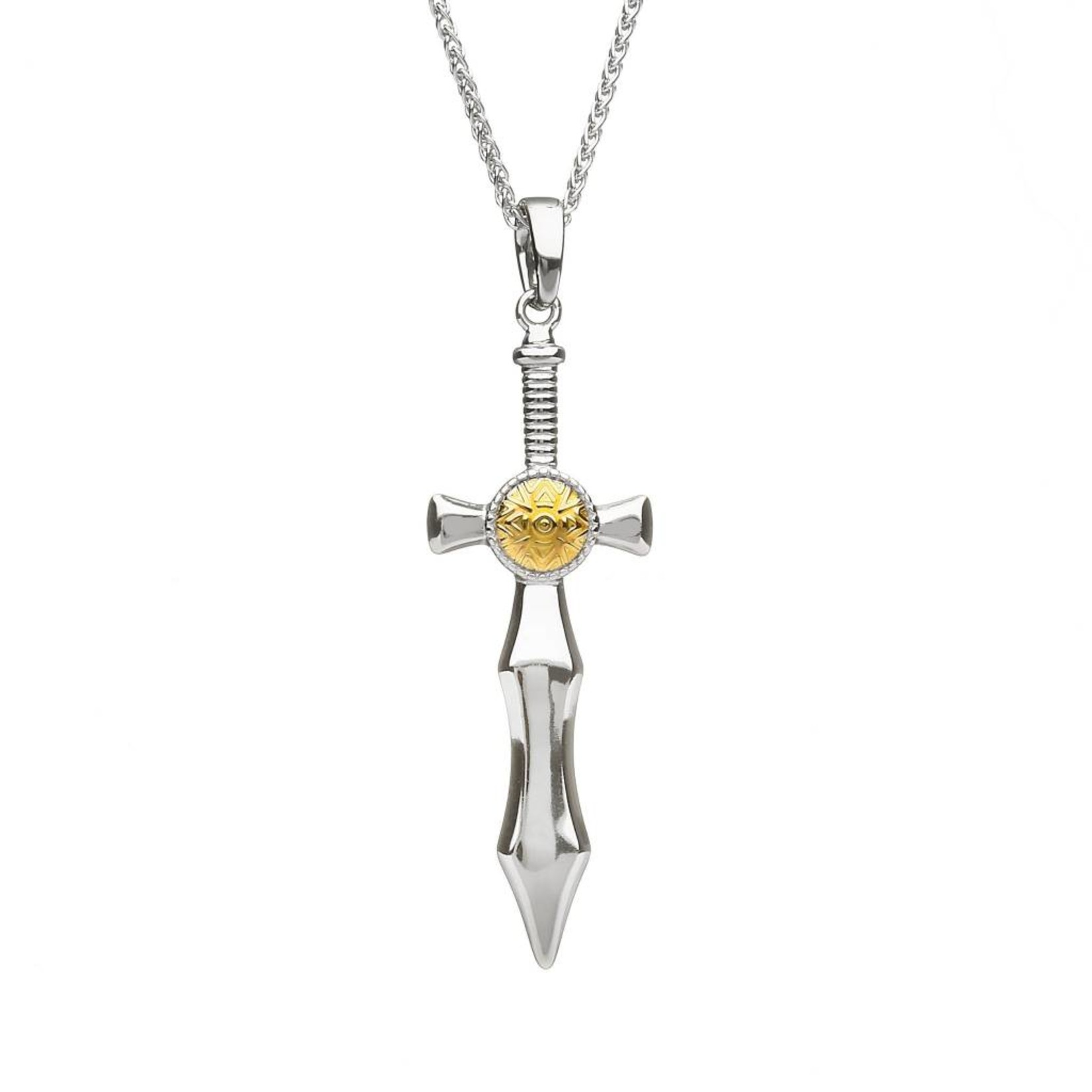 Boru Jewelry S/S + 18k Nuada Sword Necklace