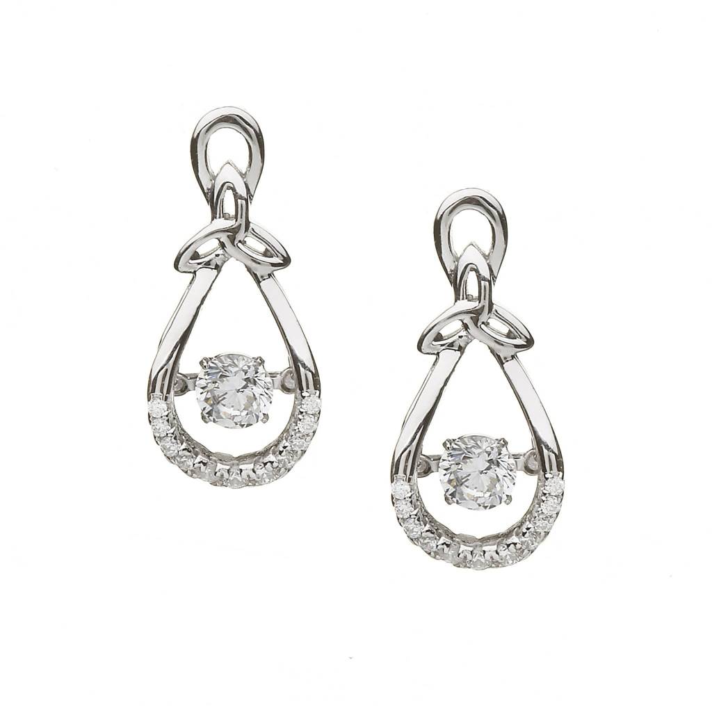 Boru Jewelry Damhsa Dancing Stone Trinity Drop Earrings