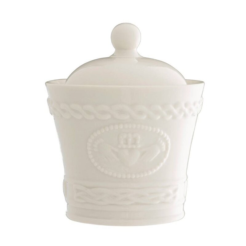 Belleek Belleek Claddagh Sugar Bowl