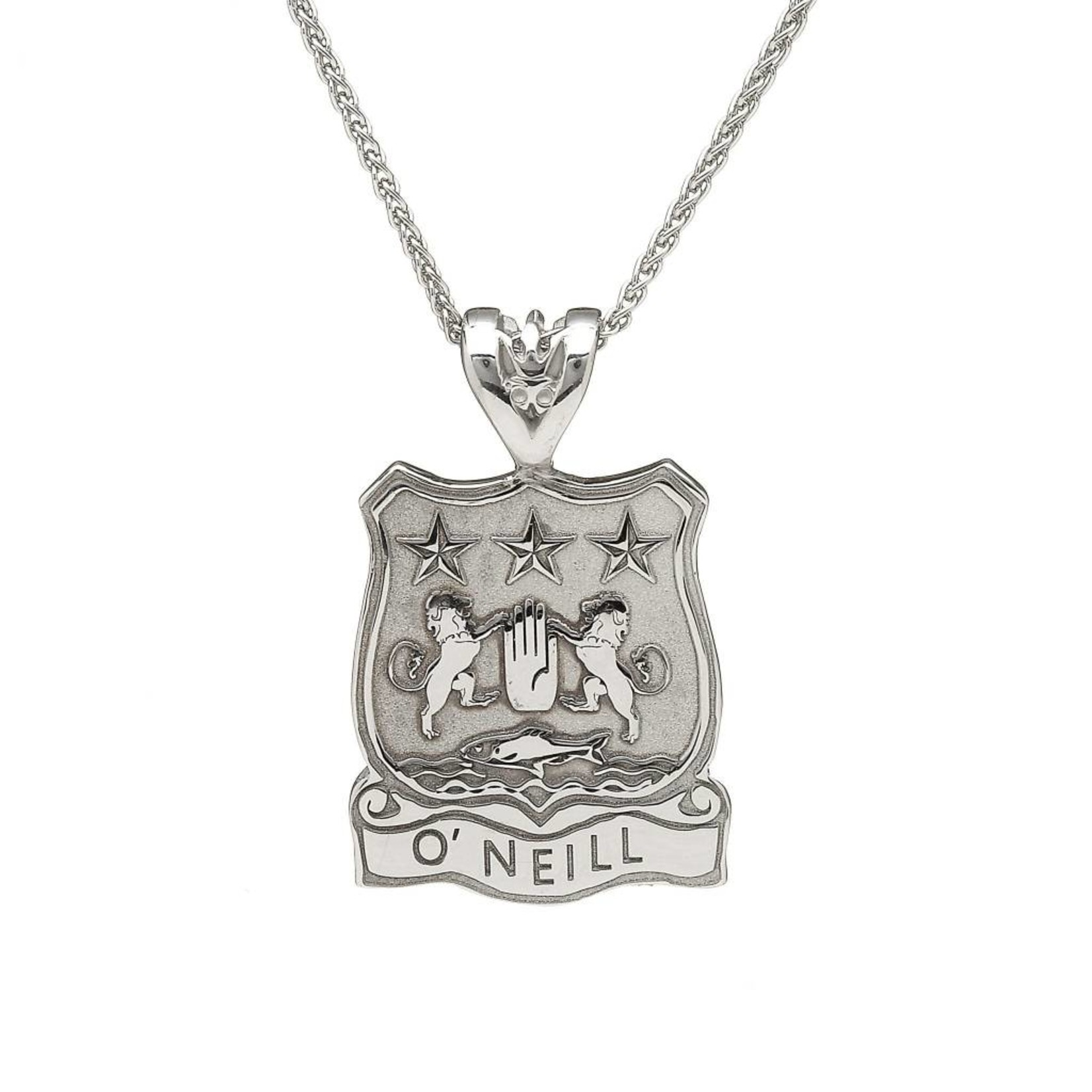 Boru Jewelry Shield with Name Coat of Arms Pendant