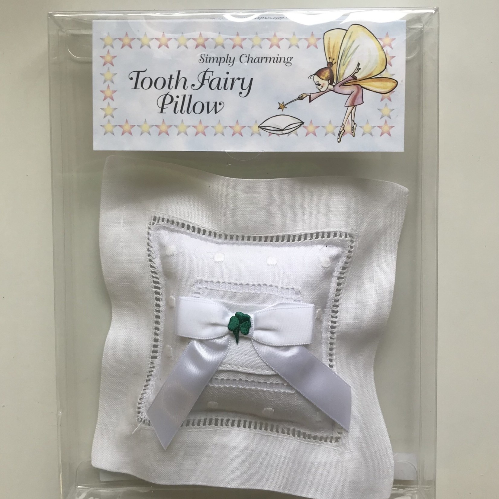 Simply Charming Tooth Fairy Pillow with Shamrock