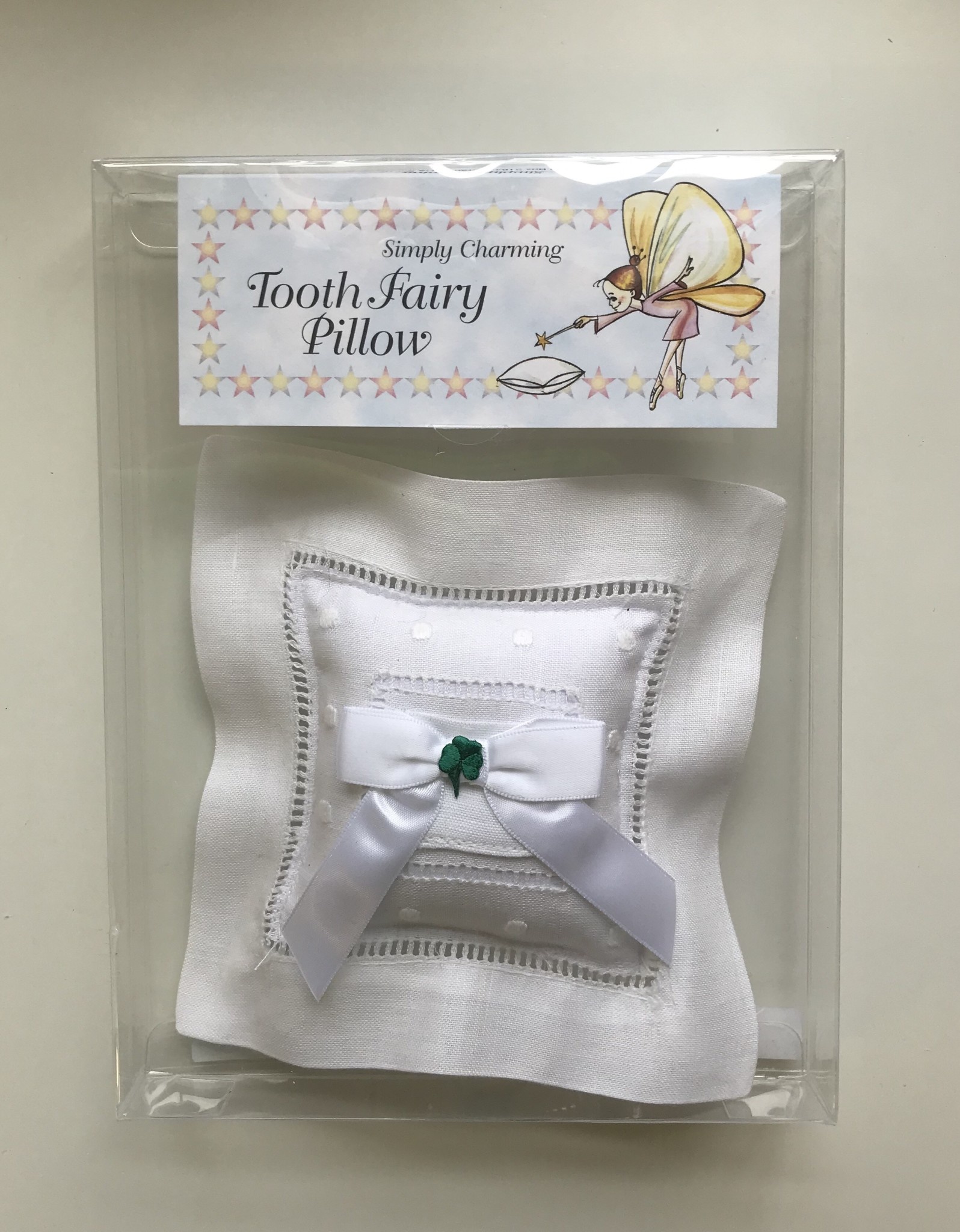Simply Charming Tooth Fairy Pillow with Shamrock